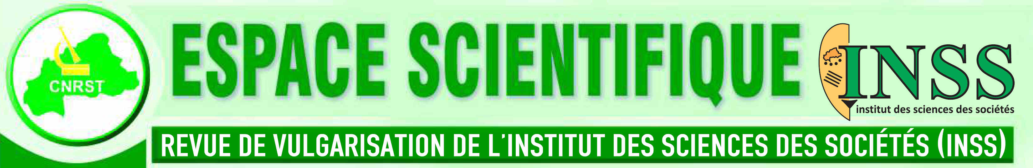 Bandeau de la revue Espace scientifique